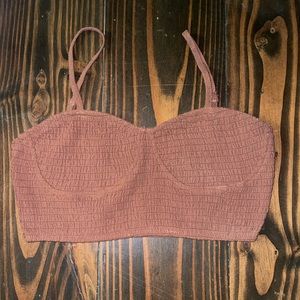 Kendall & kylie pink cropped tank- small